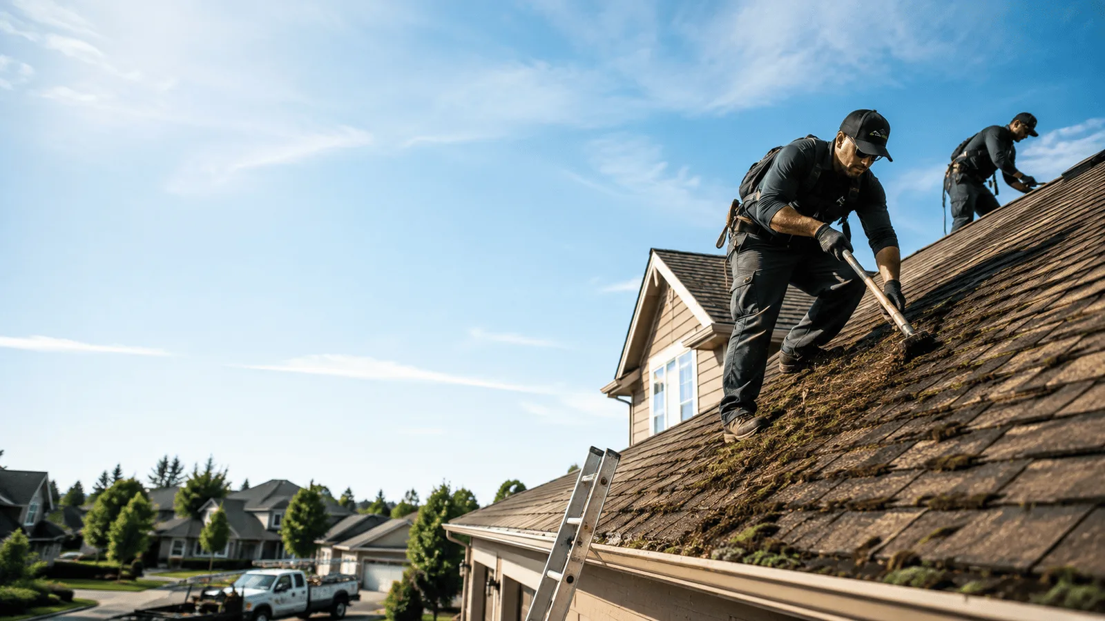 Roof Moss Removal in Holcomb, IL near me